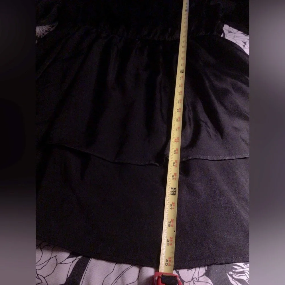 CITY CHIC BLACK RUFFLE MINI DRESS - Picture 11 of 14